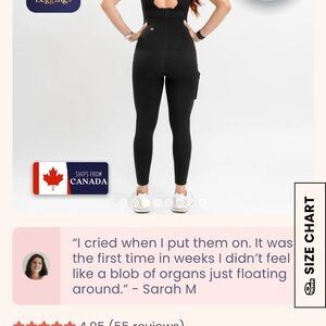 High-Waist Black Sculpting Leggings baby bub maternity and post partum